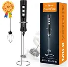 MF02 Rechargeable Milk Frother, Handheld Foam Maker for Cappuccino, Latte Matcha
