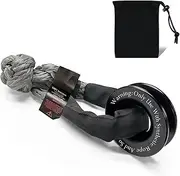 Aspligo- Towing Winch Snatch Recovery Ring with Soft Shackle 3/4" X 22 Inch, 45000LBS Breaking Strength,Soft Shackle Recovery Ring kit for Off-Road ATV UTV Trailer Jeep SUV 4x4