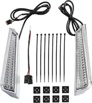 Rear LED Filler Panel Lights Compatible With H Goldwing GL1800 2018-2024 2019 2020 2021 2022 2023 Clear/Smoke/Red Motorcycle Accessories(Clear)