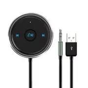 Support Siri & Android AUX Bluetooth Adapter Hands Free Car Kit Audio Receiver (for: Fiat)