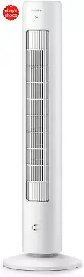 Oscillating Tower Fan 105CM Slim Remote Control Timer 3 Speeds Quiet Airflow Whi