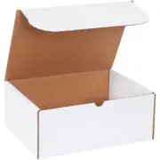 12 1/8" X 9 1/4" X 5" White Literature Mailers (50 Per Bundle)