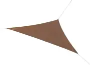Coolaroo 449308 Polyethylene Mocha Triangle Shade Sail Canopy 142 W x 142 L in.