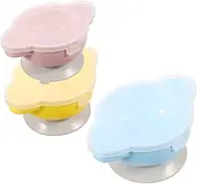 minkissy 3pcs Bowl Tableware - Bowls Food Plates Suction Eating Bowl Suction Plate Food Bowl Plates Suction Plate Polypropylene (pp)