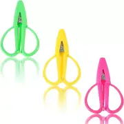3 Pack Mini Scissors Set Colorful Travel-Sized Tiny Small Craft Scissors with Co