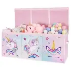 Extra Large Toy Chest - Unicorn Toy Box Chest Organizer with Flip-Top Lid