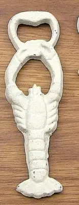 Lobster bottle opener made of cast iron distressed for an old vintage look