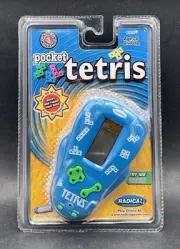 Radica POCKET TETRIS 3 Games In 1 Model 72014 2001 TESTED WORKS NEW SEALED VTG