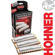 Hohner Marine Band Diatonic Harmonica Pro Pack Keys of C, G, A - MADE IN GERMANY