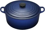 [Le Creuset] Enameled Cast-Iron 2-Quart Round French Oven, Cobalt Blue