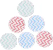 Healeved 6pcs Gentle Makeup Soft Fluffy Face Cleaning Pads Makeup Remover Sponge Simple Convenient Cosmetics