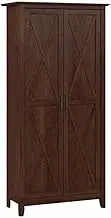 Bush Furniture Key West Kitchen Pantry Cabinet, Bing Cherry