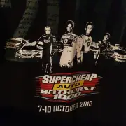 Bathurst 1000 TShirt Supercheap Auto Oct 2010 Size M Black Tee Cotton new w tags