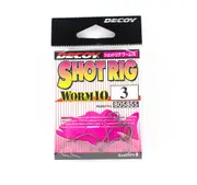 Decoy Worm 10 Drop Shot Wacky Fishing Hook #3
