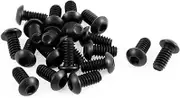 uxcell 1/4inch-20 x 1/2inch Button Head Hex Socket Cap Screw Bolt 20pcs