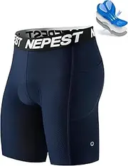 [Nepest] Cycling Underwear for Men Bike Shorts 4D Padded Biking Road Bicycle Biker MTB Liner Padding Shorts with Pockets