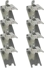STOBOK 8pcs Freezer Shelf Buckle Freezer Rack Clips Frige Shelf Clips Fridge Shelf Replacement Freezer Shelf Clip Refrigerator Support Clamp Tool Mini Frig Hook Clip Stainless Steel Metal