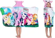 Franco My Little Pony Bath/Pool/Beach Soft Cotton Terry Hooded Towel Wrap, 24 in x 50 in, by Kids