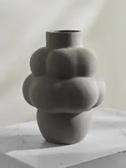 [LOUISE ROE] LOUISE ROE - 04 Balloon Ceramic Vase - Gray - One size One size Gray