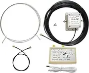 AURSINC MLA-30+ Portable Active Loop Antenna for HF Shortwave Radio Antenna 50KHz-30MHz with 10m Feeder, Built-in Low Noise Amplifier, for Rooftop, Balcony