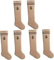 Kisangel 3 Pairs Thickened Winter Socks Toddler Boys and Girls Long Stockings Baby Warm Non-Slip Elastic Socks