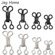 100 Set Invisible Sewing Hook and Eye Closure for Clothing Bra Jacket Hooks Repl