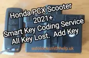 PCX Honda 2021+ Smart Key Coding Service - All Keys Lost. Add key
