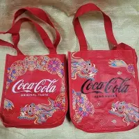 在飛比找蝦皮購物優惠-Coca-Cola購物袋 可口可樂編織購物袋 龍