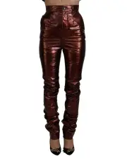 Shimmering High Waist Skinny Jeans