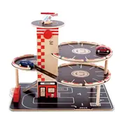 4pc Hape Park & Go Garage Kids Toddler 3y+ Wooden Toy Parking/Gas Pumps Playset