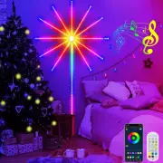 Music Lights Firework LED Strip Remote Sync Control RGB Smart Color Sound