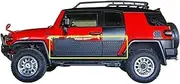 Exterior parts side body door cladding Molding trims Compatible for toyota Fj cruiser 2007+