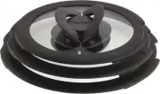 Tefal Ingenio L9931012 3 Piece Glass lids 16-18-20 cm Black-AU