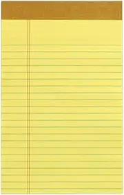 Tops Perforated Junior Pad, Canary Yellow, 24 Count