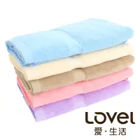在飛比找momo購物網優惠-【LOVEL】嚴選六星級飯店素色純棉浴巾6件組(共5色)