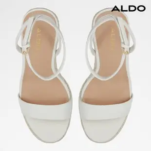 【ALDO】MARYSOL-草編楔型厚底涼鞋-女鞋(白色)