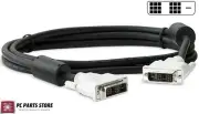 6FT DVI-D Male to Male 18pin PC Laptop LCD Monitor Projector Video Display Cable