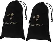 KAILIKETIY Hair Dryer Storage Bag Drawstring Fabric Bag for Travel Portable Hair Dryer Storage Pouch Drawstring Closure