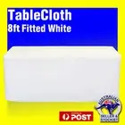 Tablecloths Wedding FITTED Rectangle Table Cloths 8ft White Event Market Trestle