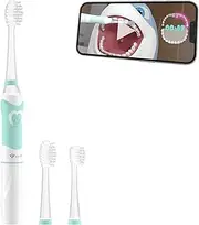 TrueLife SonicBrush Kid G Sonic Toothbrush for Children Aged 5-9 Years, Educational Video, 3 Brush Heads, Timer, Soft Bristles, 30 Animal Stickers, LED Lighting, Battery Operated, Compact Design