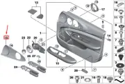 MINI CLUBMAN F54 Front Right Speaker Cover 7414468 NEW GENUINE
