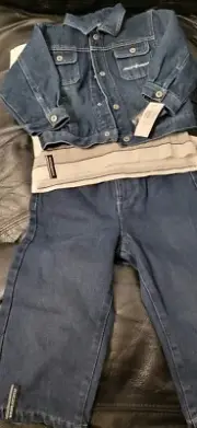 * RARE *Rocawear SIZE 24 MOS ( 3PC ) NWT * JEAN , SHIRT & JACKET SET *