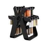 360° Rotating Spice Rack Kitchen Organizer with 18 Jars Seasoning Storage Set