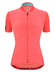 Santini Colore Puro Women's Jersey - Coral Size 2XL