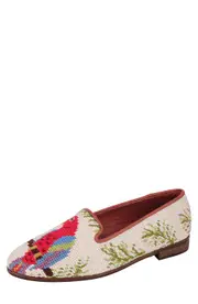 ByPaige BY PAIGE Needlepoint Parrot Flat in Tan Multi at Nordstrom, Size 7