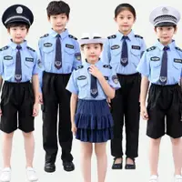 在飛比找ETMall東森購物網優惠-兒童套裝六一節警察服
