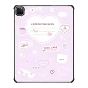 iPad Pro 12.9-inch (5th/6th gen) iPad Impact Case mochi composition book (pink) by sleepydaze
