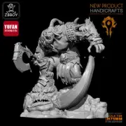 1/24 resin figures model Orc anger Unassembled Unpainted