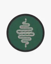 185' Round | Machine Washable Runner Rug | Kid & Pet Friendly | Indoor Rug | Jonathan Adler Venom Emerald Rug | Ruggable