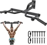 Heavy Duty Wall Mounted Pull up Bar, Multifunctional Chin up Bar, Adjustable Pul